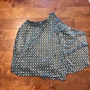 Show Me Your Mumu Blue and Silver Star One Shoulder Dress